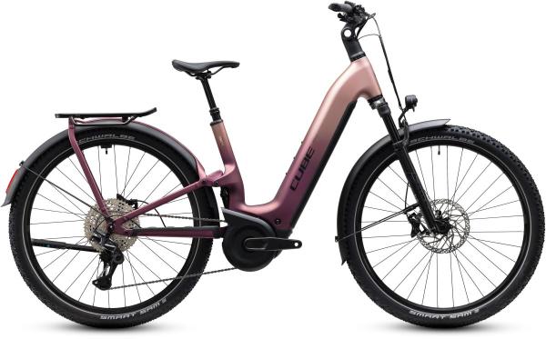 Cube Nuride Hybrid ONE11 HPC SLX 800 mauve'n'black Gr&ouml;&szlig;e: Easy Entry 50 cm