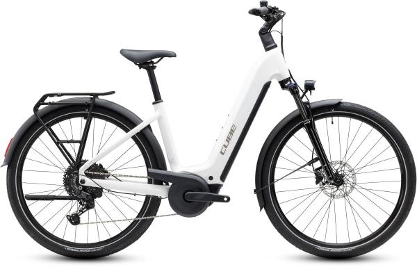 Cube Touring Hybrid ONE 600 metallicwhite'n'chrome Gr&ouml;&szlig;e: Easy Entry 62 cm