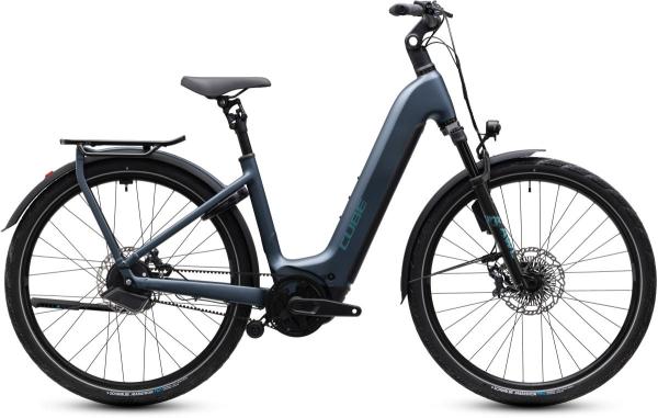 Cube Kathmandu Hybrid Deluxe SLX 800 mineralblue'n'blue Gr&ouml;&szlig;e: Easy Entry 62 cm
