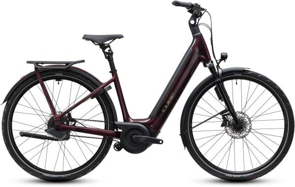 Cube Supreme Hybrid C:62 Deluxe SLT 600 liquidred'n'chrome Gr&ouml;&szlig;e: Easy Entry 54 cm