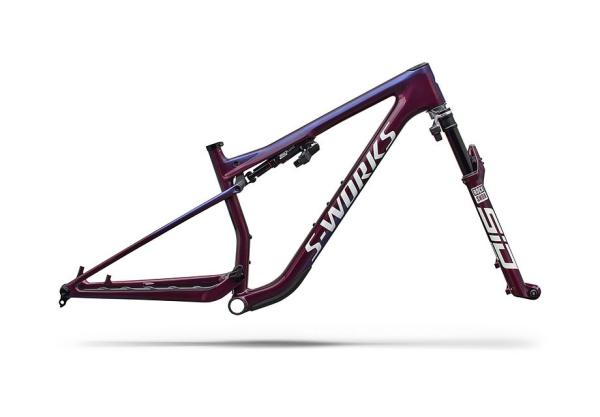 Specialized S-Works Epic 9 Frameset GLOSS BORDEAUX METALLIC / BLUE PEARL EDGE FADE / METALLIC WHITE SILVER L