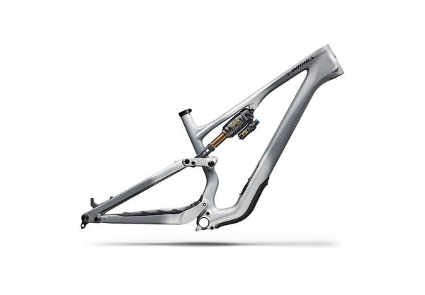 Specialized S-Works Stumpjumper 15 EVO Frameset  - FOX FLOAT X GENIE Factory SATIN SHADOW SILVER / ASHEN GREY / GLOSS BLACK LIQUID METAL S6