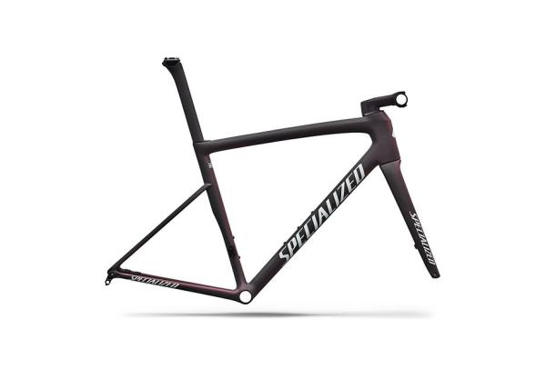 Specialized Tarmac SL8 Frameset - FACT 10r Carbon SATIN CARBON / 100% CQV REFLEX SUPER RED PEARL FRONT EDGE FADE / METALLIC WHITE SILVER 52