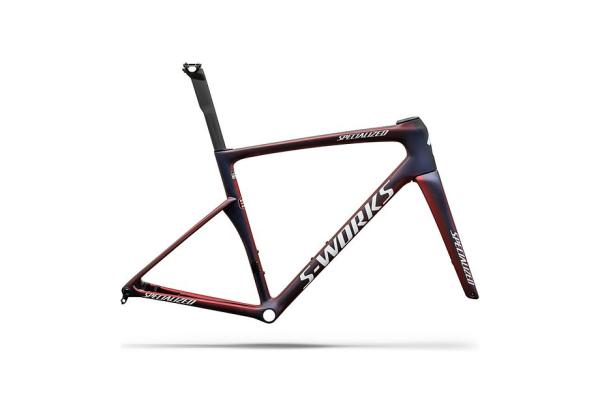Specialized S-Works Tarmac SL9 Team Replica Frameset - FDJ United - SUEZ SATIN RED TINT / BLUE TINT / RED PEARL 52