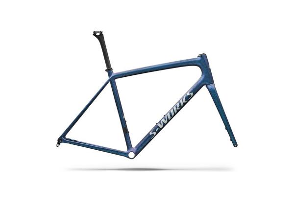 Specialized S-Works Aethos 2 Frameset - FACT 12r Carbon SATIN BLACK INK WASH / PEARL / SHADOW SILVER 58