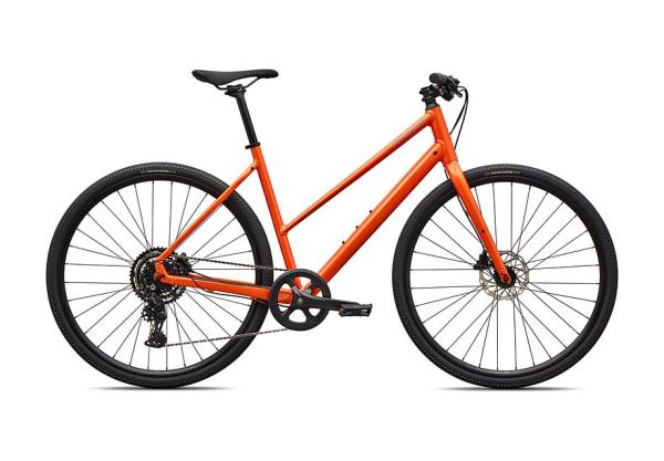 Specialized Sirrus X 2.0 Step-Through GLOSS TANGERINE / SHADOW SILVER FROST REFLECTIVE XS