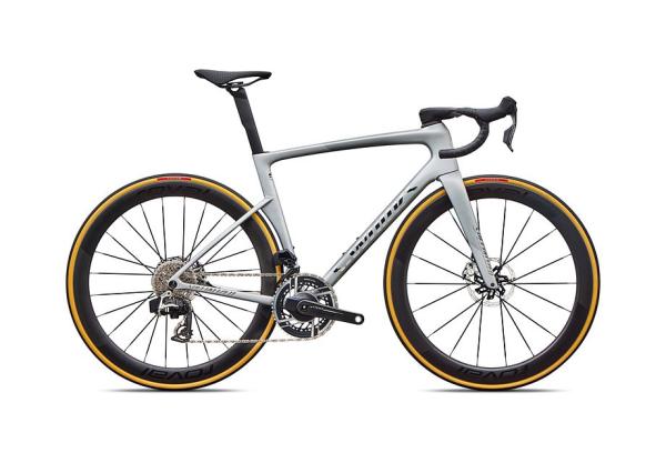 Specialized S-Works Tarmac SL9 - SRAM RED AXS SATIN SILVER DUST / GLOSS CHROME 49