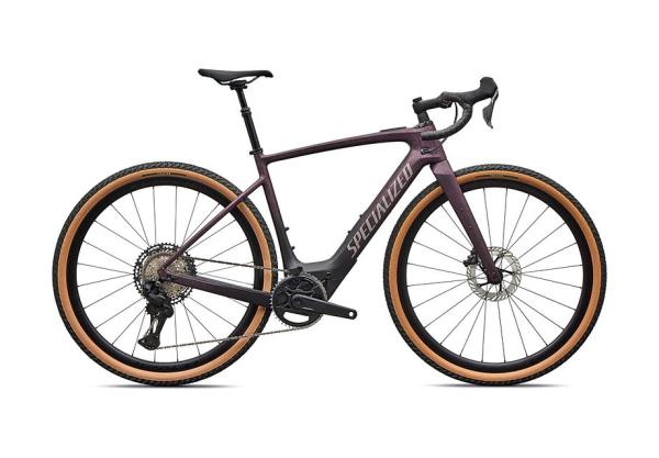 Specialized Turbo Creo 2 Expert - Shimano GRX Di2 Satin Nebula Metallic/Bordeaux Metallic Dry Impasto/Desert Metallic 61