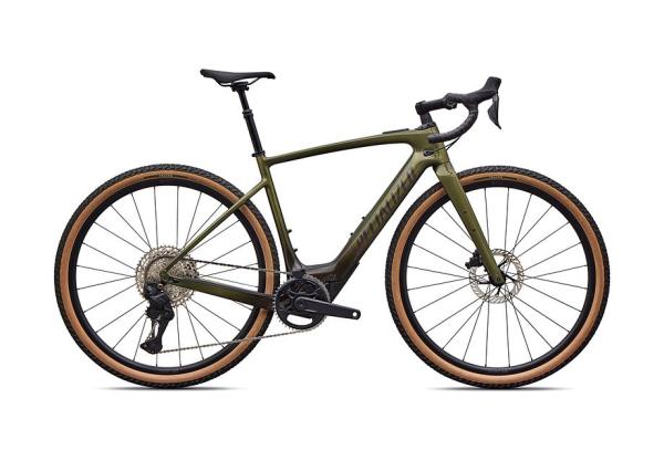 Specialized Turbo Creo 2 Comp - Shimano GRX Di2 GLOSS LAUREL GREEN METALLIC/CHARCOAL TINT FADE/NEBULA METALLIC 49
