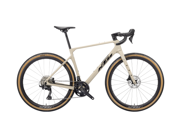 KTM GRAVELATOR ELITE 2x GREY BEIGE MATT (BLACK GLOSSY) XS/49