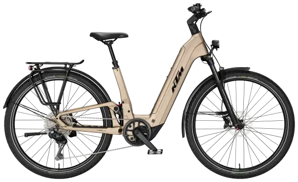KTM MACINA STYLE FS ELITE Di2 platin bronze matt 56 cm